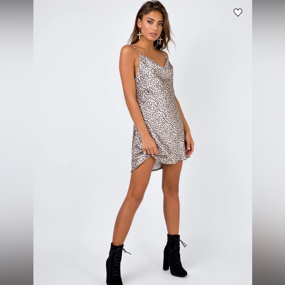 Princess Polly  Leopard Betta Vanore Mini Dress